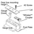 Kadee Coupler #206 HO Insulated Multi-Purpose Coupler Height Gauge