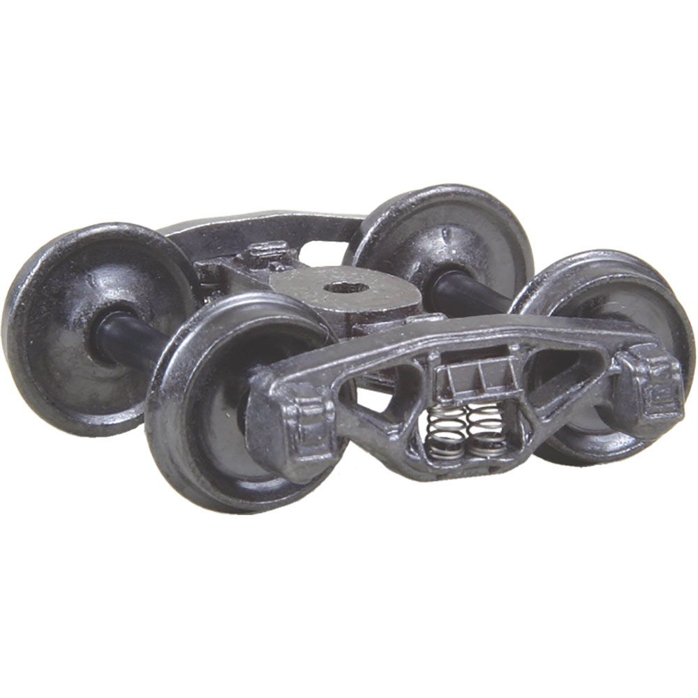 Kadee Coupler #500 HO Scale Bettendorf 50-ton Trucks with 33" Smooth Back Wheels - Metal Fully Sprung