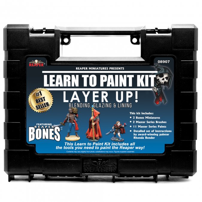 Reaper 08907 Learn to Paint Kit Layer Up!Base Coats, Layering