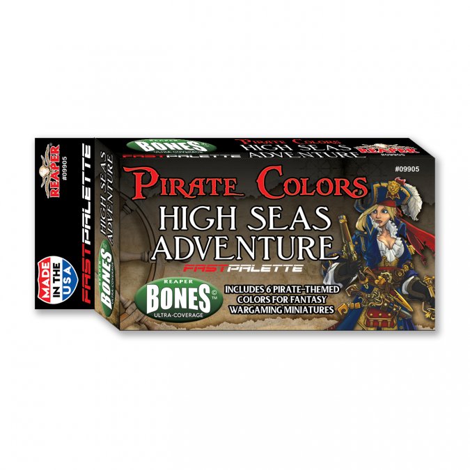 Reaper 09905 Fast Pallet Paint Set Pirate Colors - Seas of Adventu