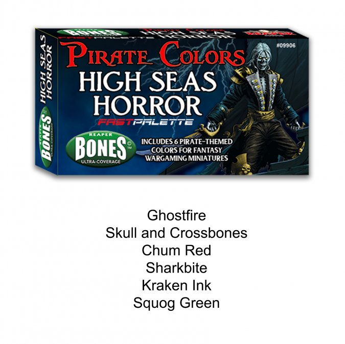 Reaper 09906 Fast Pallet Paint Set Pirate Colors - Seas of Horror