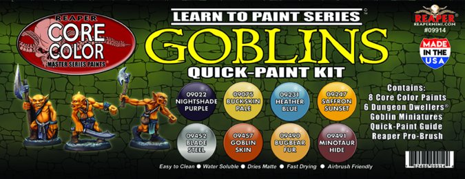 Reaper 09914 LTP Goblin Quick-Paint Kit