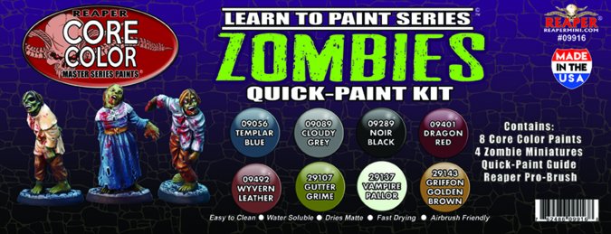 Reaper 09916 LTP Zombies Quick Paint Set