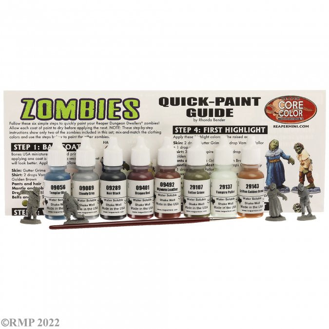 Reaper 09916 LTP Zombies Quick Paint Set