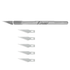 Excel Blades 15001 K1 Aluminum Hobby Knife with 5 #11 Blades