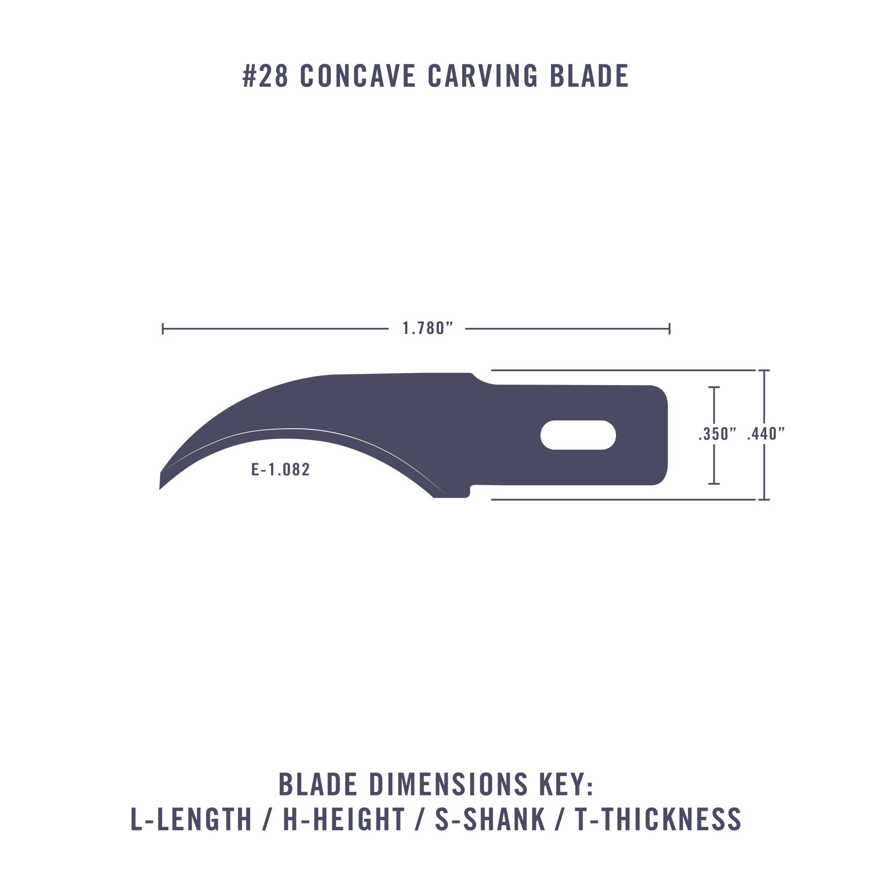 Excel Blades 20028 #28 Concave Carving Replacement Blade, 5 Pack