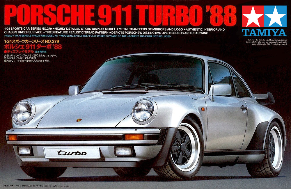 Tamiya 24279 1988 Porsche 911 Turbo 1/24 Scale Model Kit