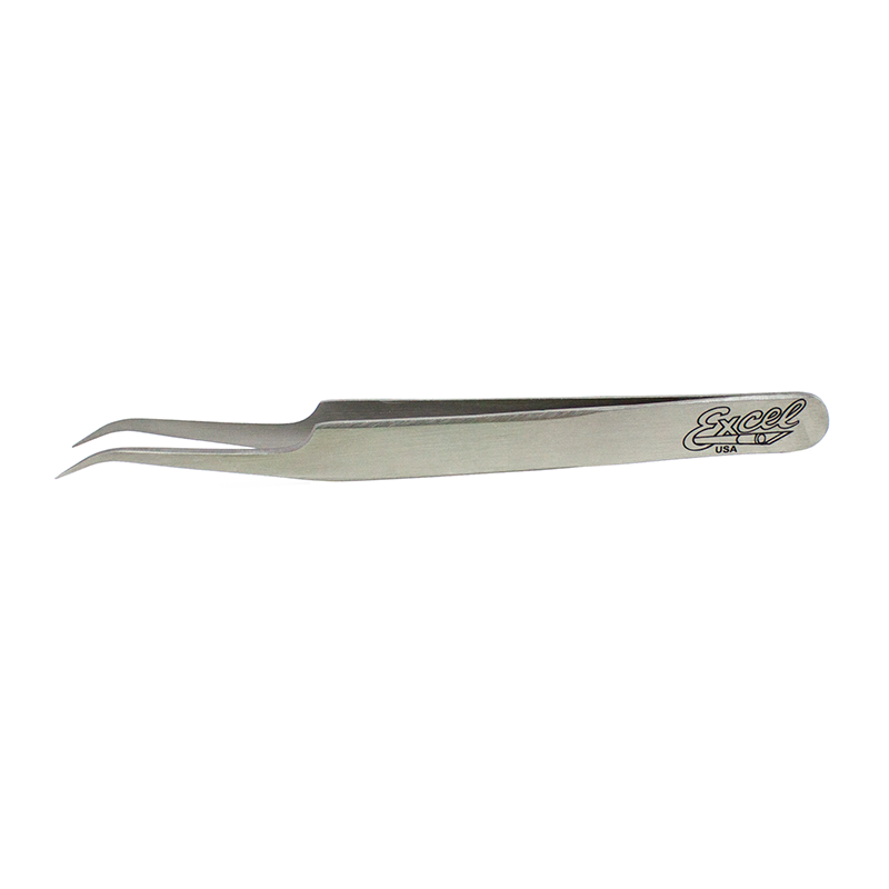 Excel Blades 30417 Slant Point Stainless Steel Pointed Tweezers