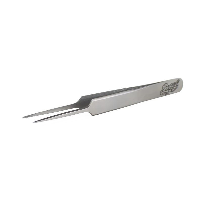 Excel Blades 30418 Straight Point Stainless Steel Pointed Tweezers