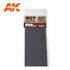 AK-Interactive 9032 Wet Sandpaper 800 Grit, 3 Sheets