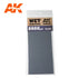 AK-Interactive 9036 Wet Sandpaper 2000 Grit, 3 Sheets