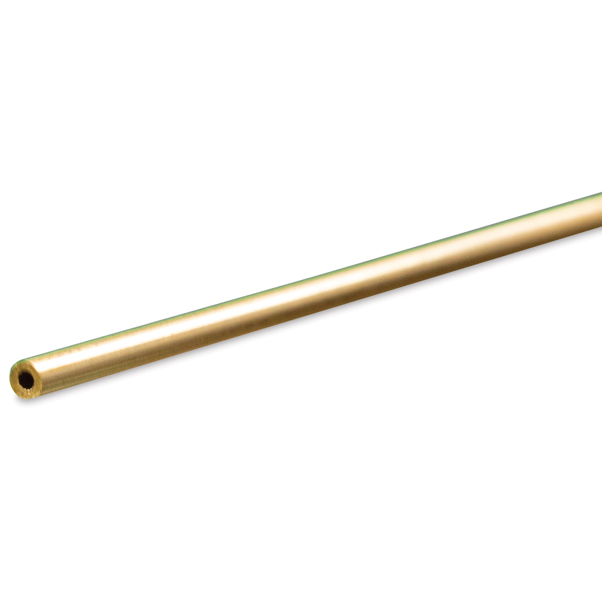 K&S Metals 1143 Round Brass Tube 1/16" OD x 0.014" Wall x 36" Long (1 Piece)