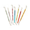 Enkay Tool 353-7P 7 Piece Dental Pick Set with Colored Handles
