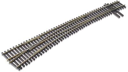 Peco SL-8377 HO Scale Code 83 Insulfrog #7 Left Hand Curved Turnout