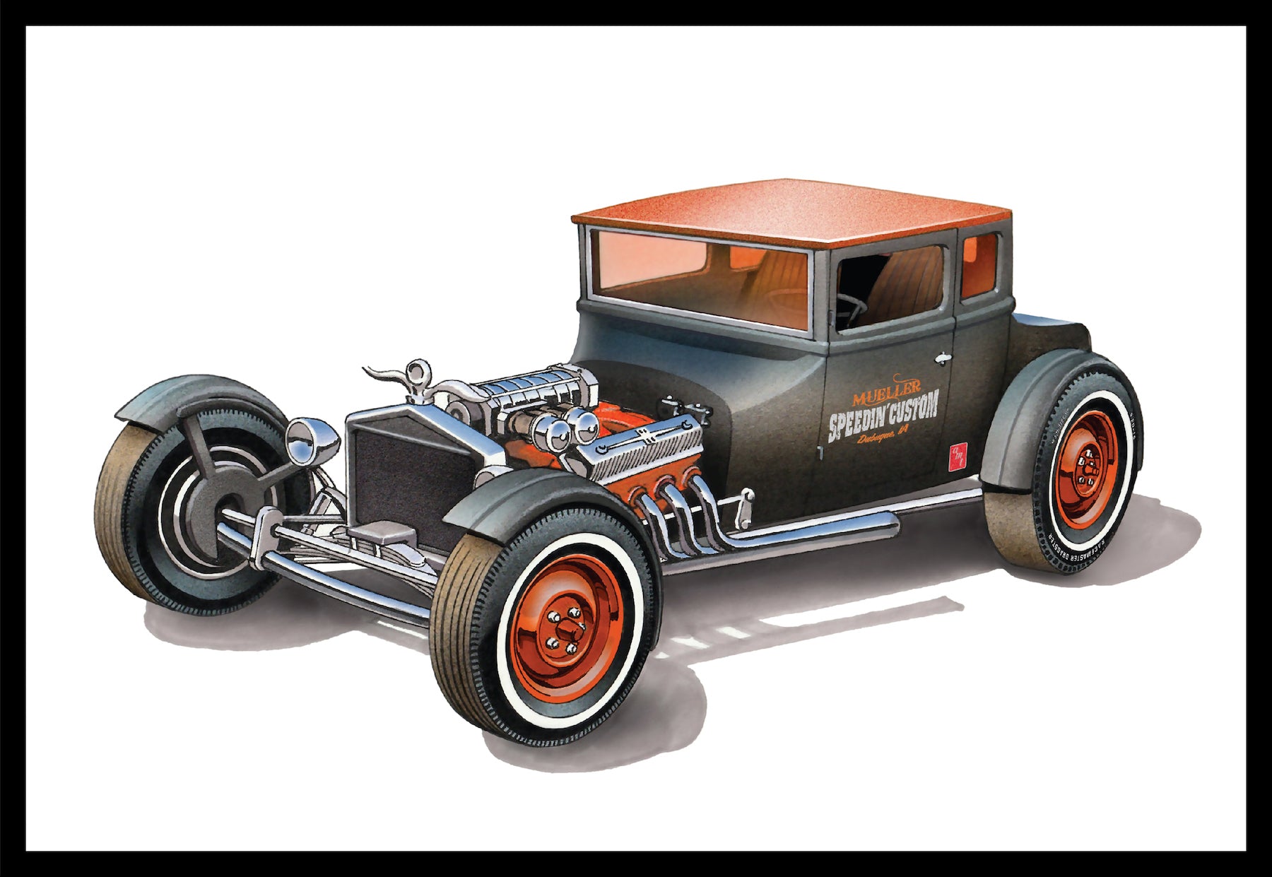 AMT 1167 1925 Ford T Chopped 125 Scale Model Kit