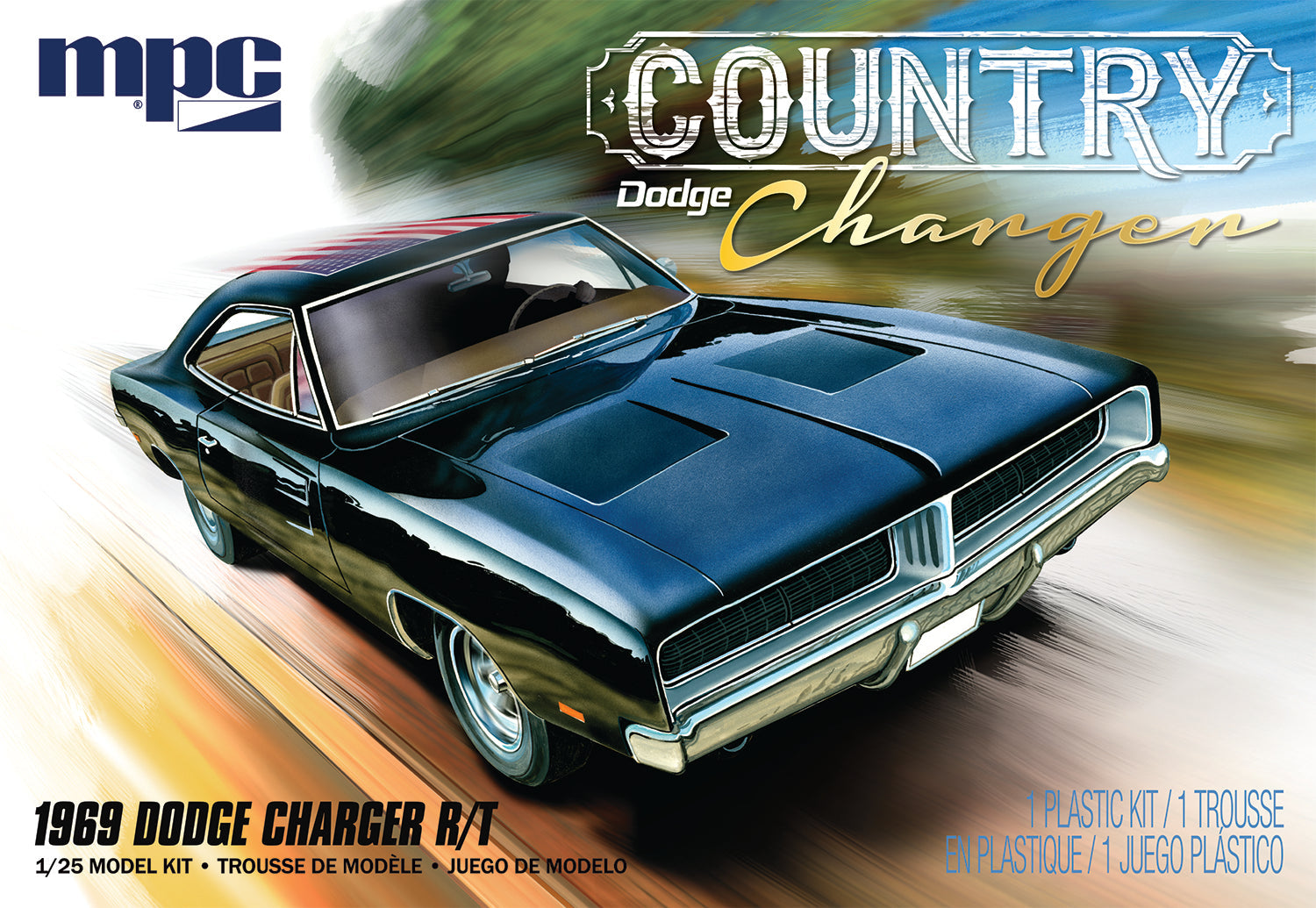 MPC 878 1969 Dodge “Country Charger” R/T 1/25 Scale Model Kit