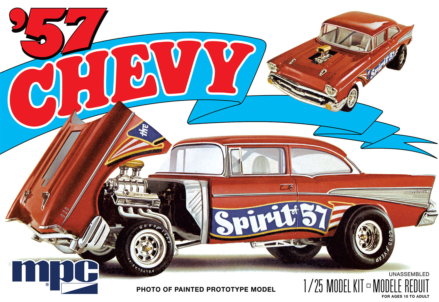 MPC 904 1957 Chevy Bel Air “Spirit of 57” 1/25 Scale Model Kit