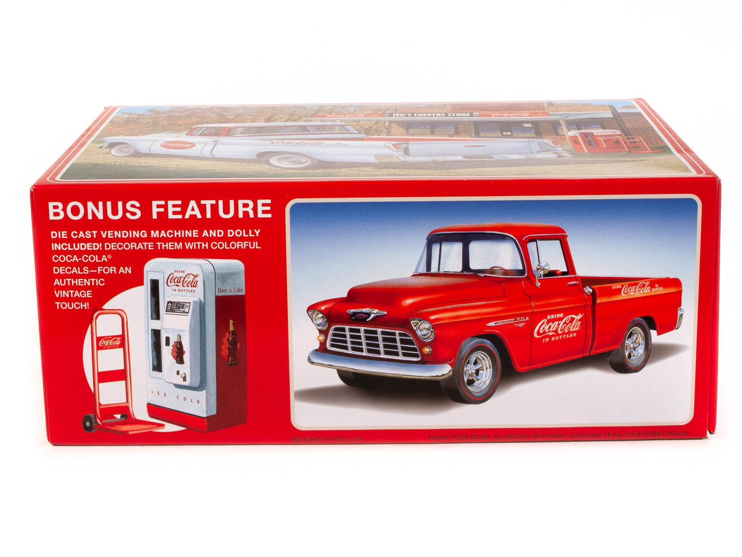 AMT 1094 1955 Chevy Cameo Pickup Coca-Cola 1/25 Scale Model Kit