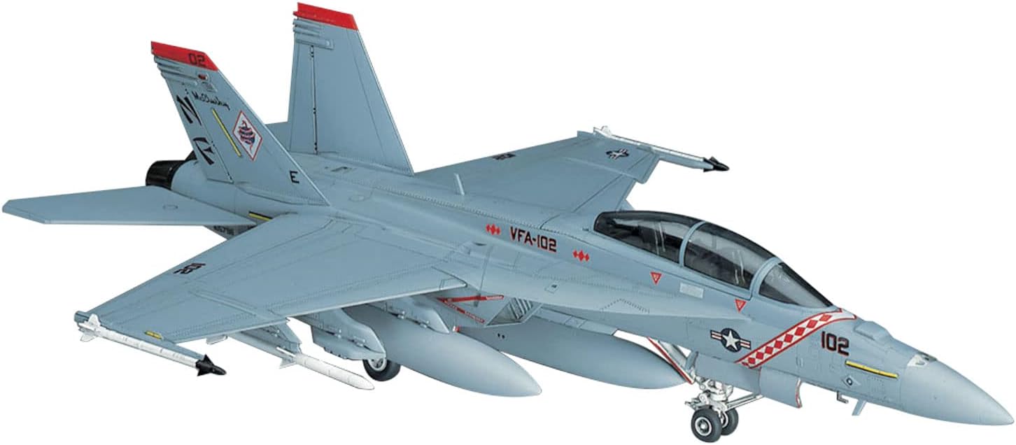 Hasegawa E18 00548 F/A-18F Super Hornet US Navy Fighter 1/72 Scale Model Kit