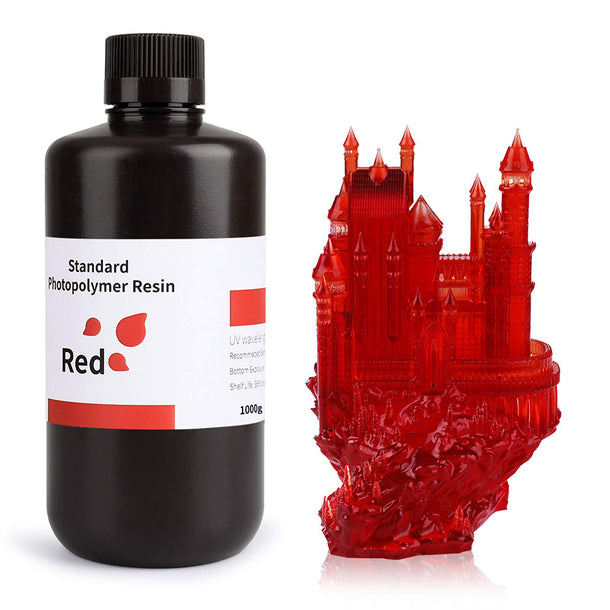 Elegoo 50.103.0090: Clear Red Standard Resin1000g