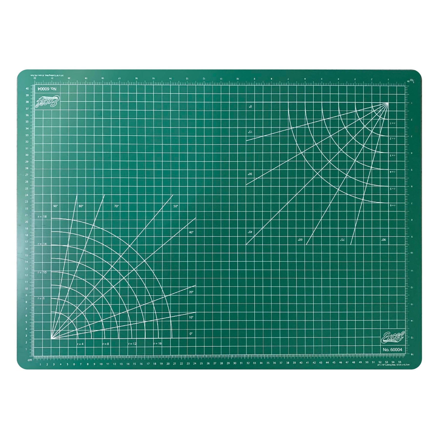 Excel Blades 60004 18" x 24" Green Self Healing Cutting Mat