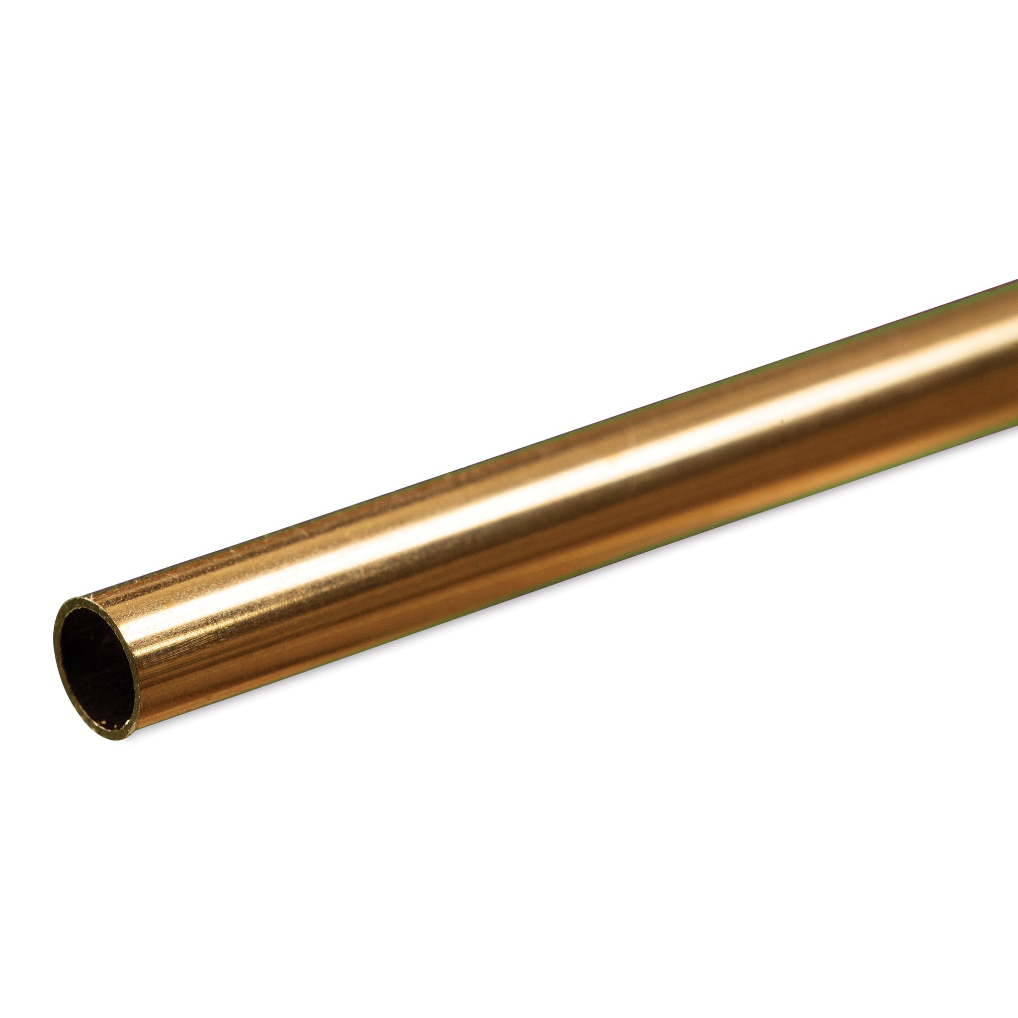 K&S Metals 8130 Round Brass Tube 7/32" OD x 0.014" Wall x 12" Long (1 Piece)
