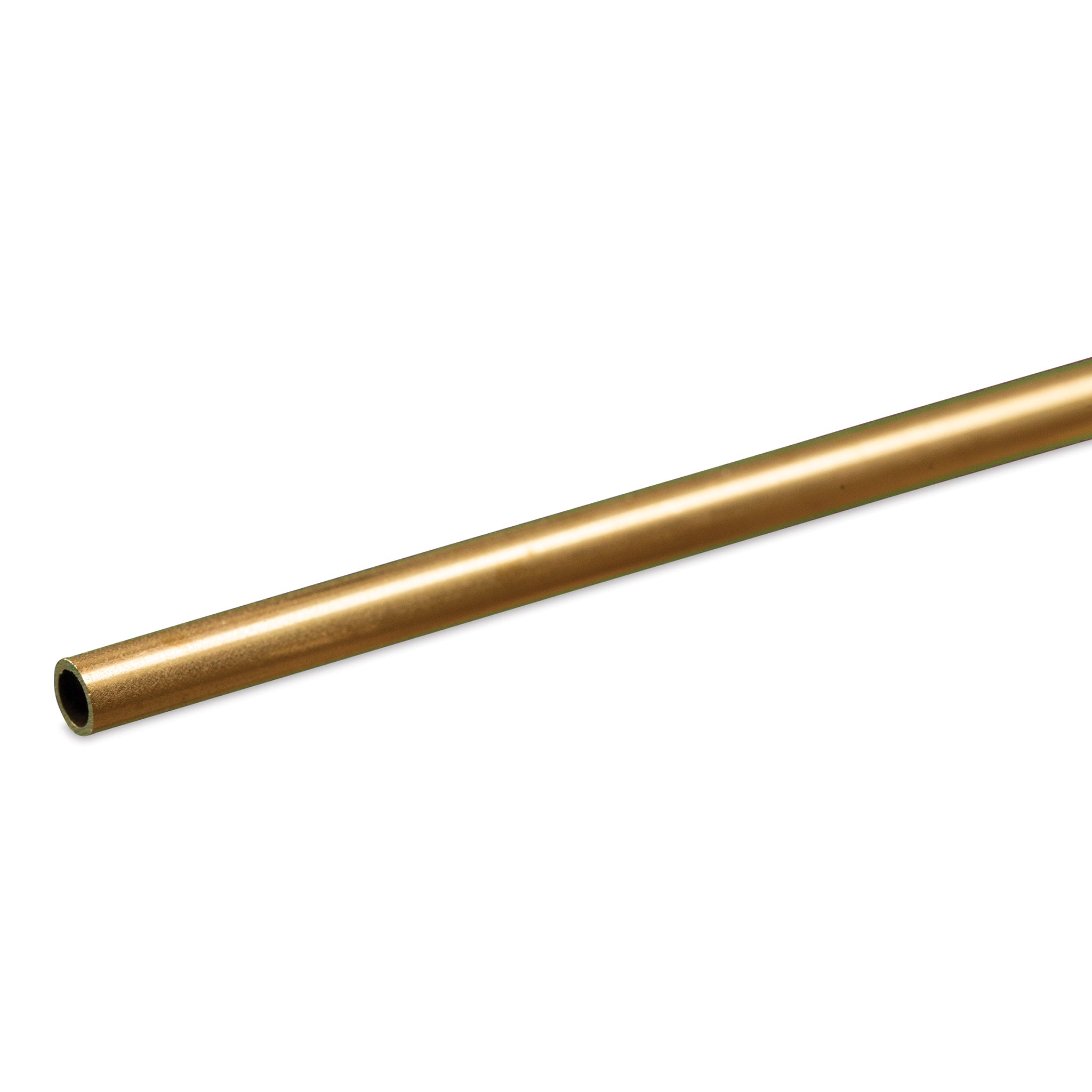 K&S Metals 8127 Round Brass Tube 1/8" OD x 0.014" Wall x 12" Long (1 Piece)