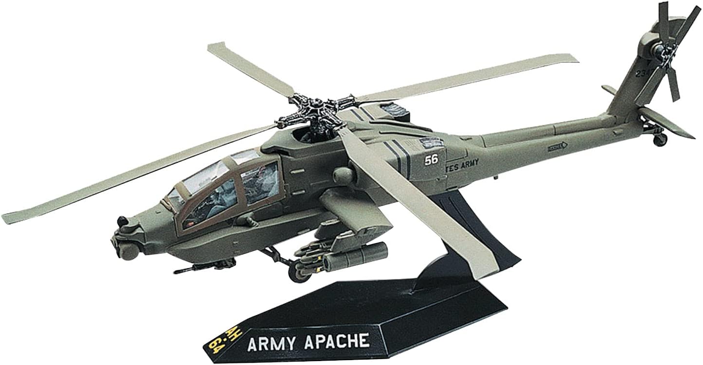 Revell 85- 1183 AH-64 Apache Helicopter 1/72 Scale SnapTite Model Kit