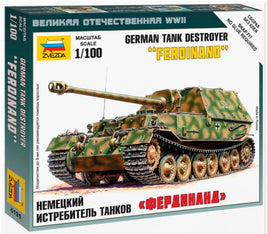 ZVE6195: 1/100 WWII German Ferdinand Tank Destroyer (Snap)