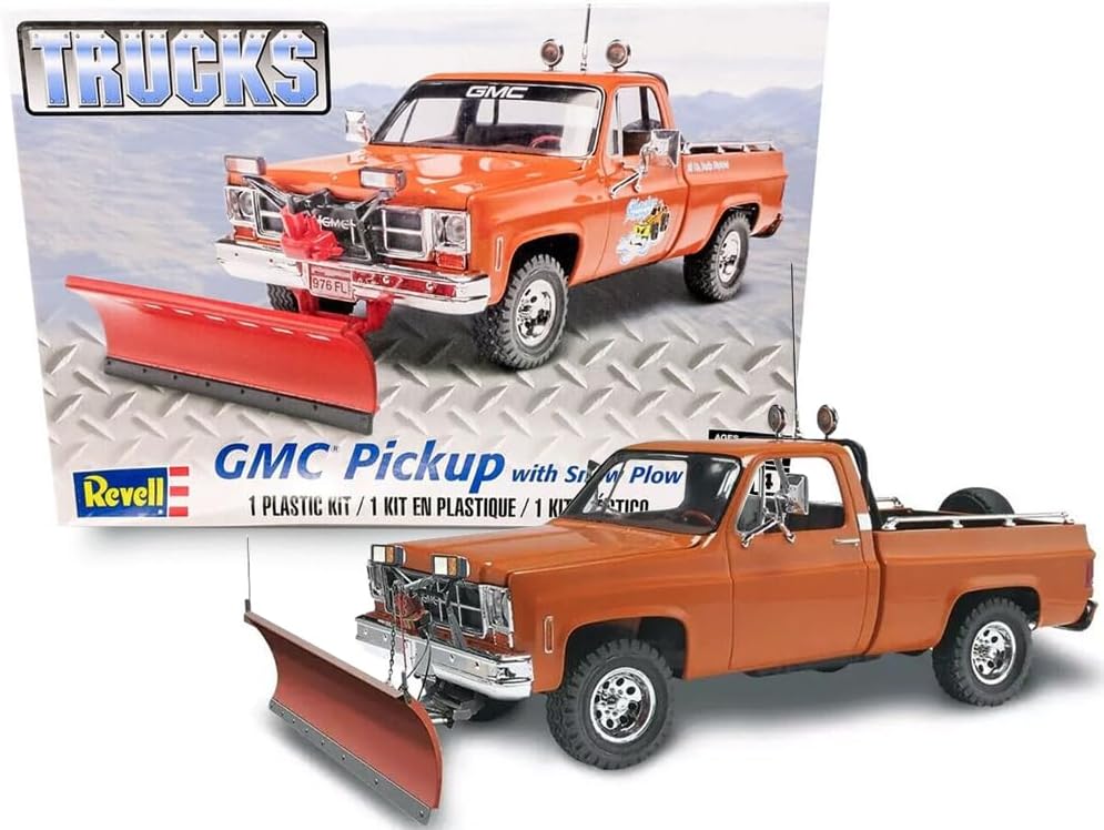 Revell 85-7222 GMC Pickup w/ Snow Plow 1/24 Scale Model Kit