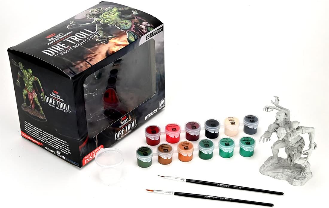 Wizkids 90291 D&D Nolzur`s Dire Troll Paint Night Kit