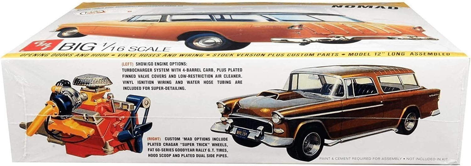 AMT 1005 1955 Chevy Nomad Wagon 1/16 Scale Model Kit