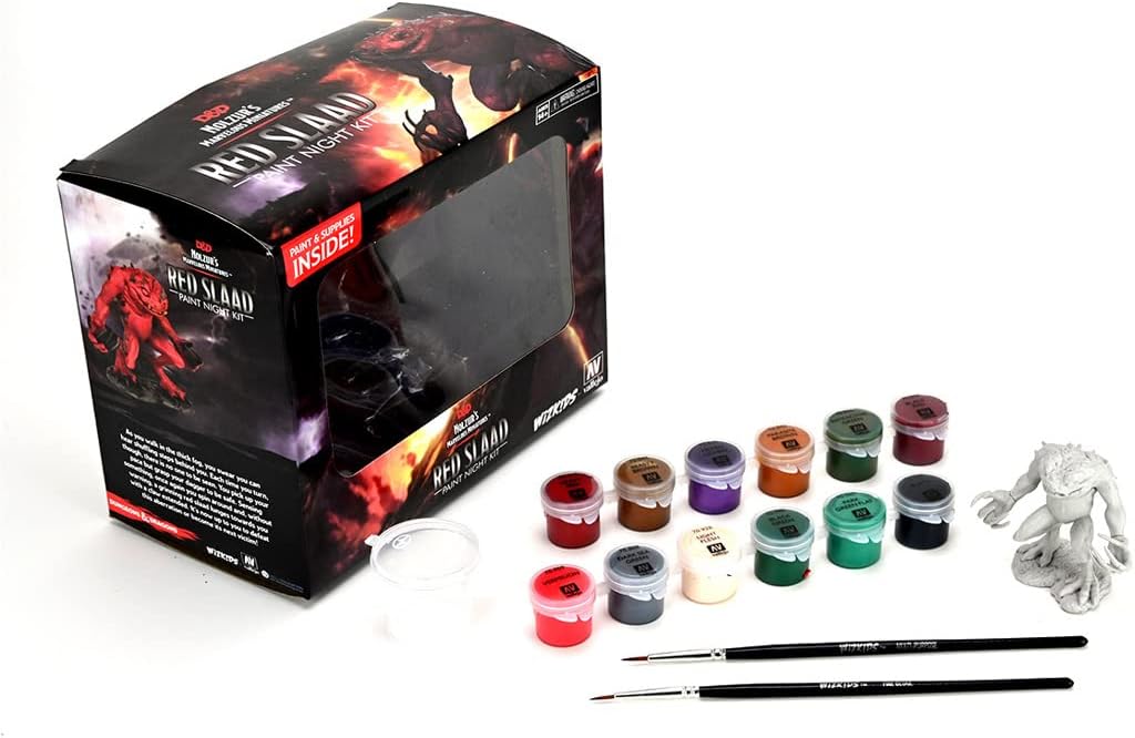 Wizkids 90292 D&D Nolzur`s Red Slaad Paint Night Kit