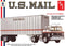 AMT 1326 Ford C-900 US Mail Truck w/ USPS Trailer 1/25 Scale Model Kit