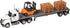 New Ray Toys 16643 International Lonestar w/Flatbed Trailer Forklift & Pallets 1/43 Scale Die-Cast Model