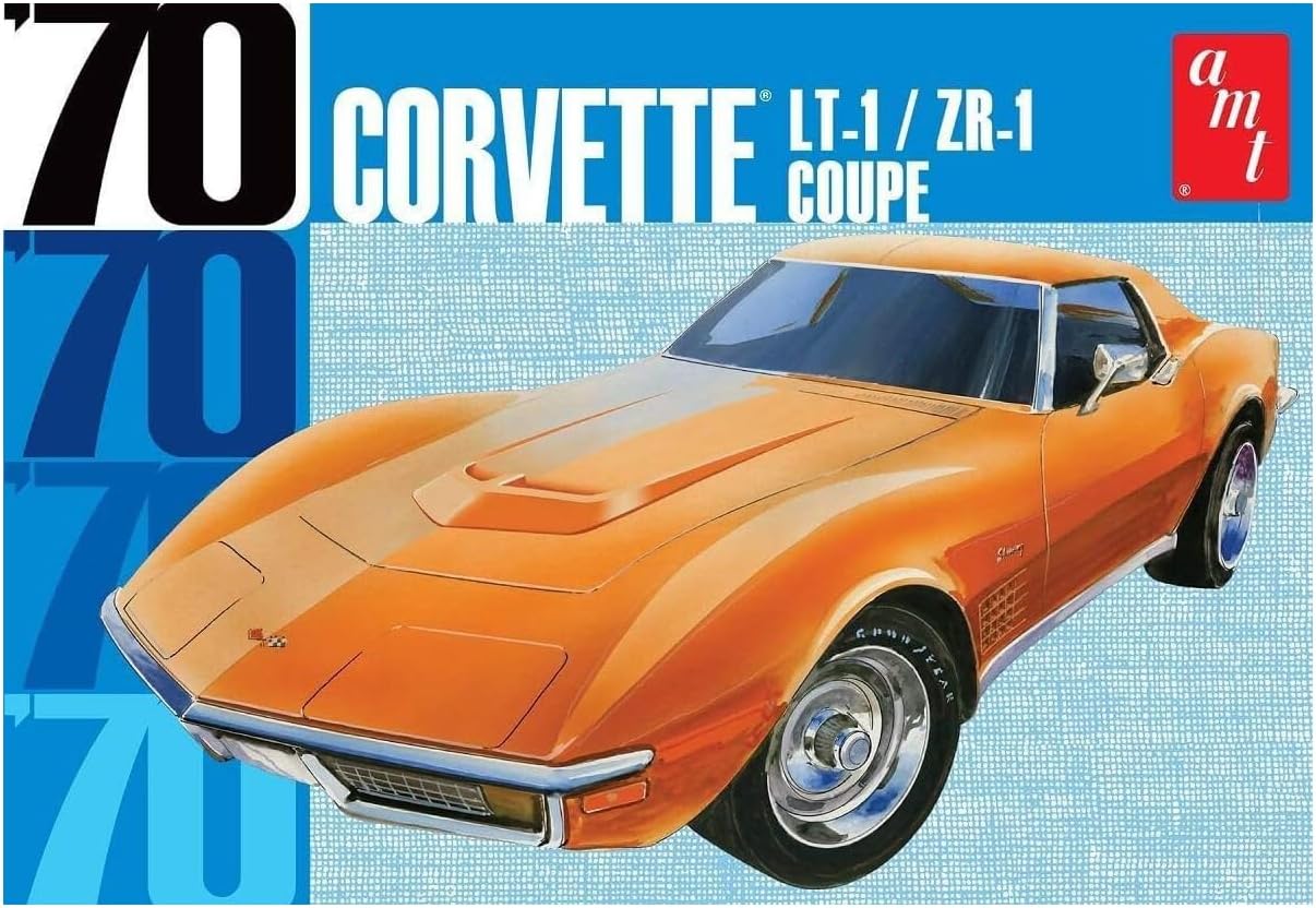 AMT 1097 1970 Chevy Corvette Coupe 1/25 Scale Model Kit