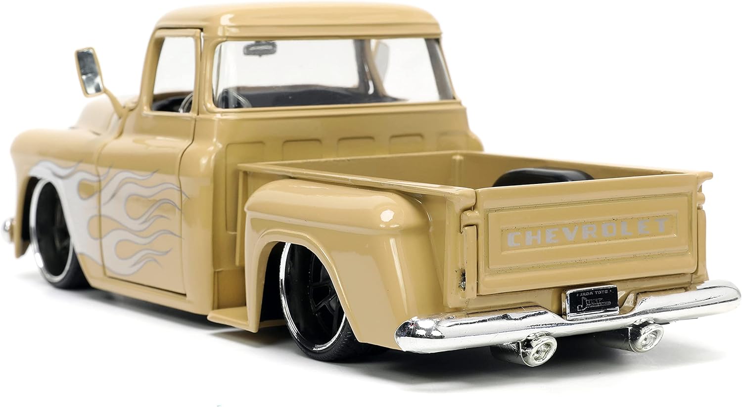 Jada Toys 34024 1955 Chevy Stepside Pickup Truck w/ Tires Rack 1/24 Scale Die-Cast Model