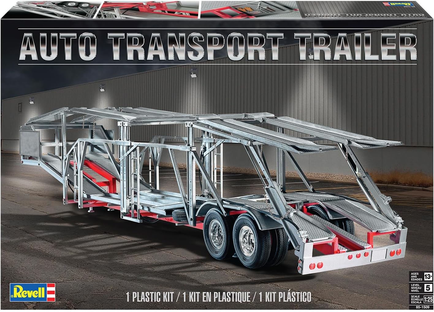 Revell 85-1509 Auto Transport Trailer 1/25 Scale Model Kit