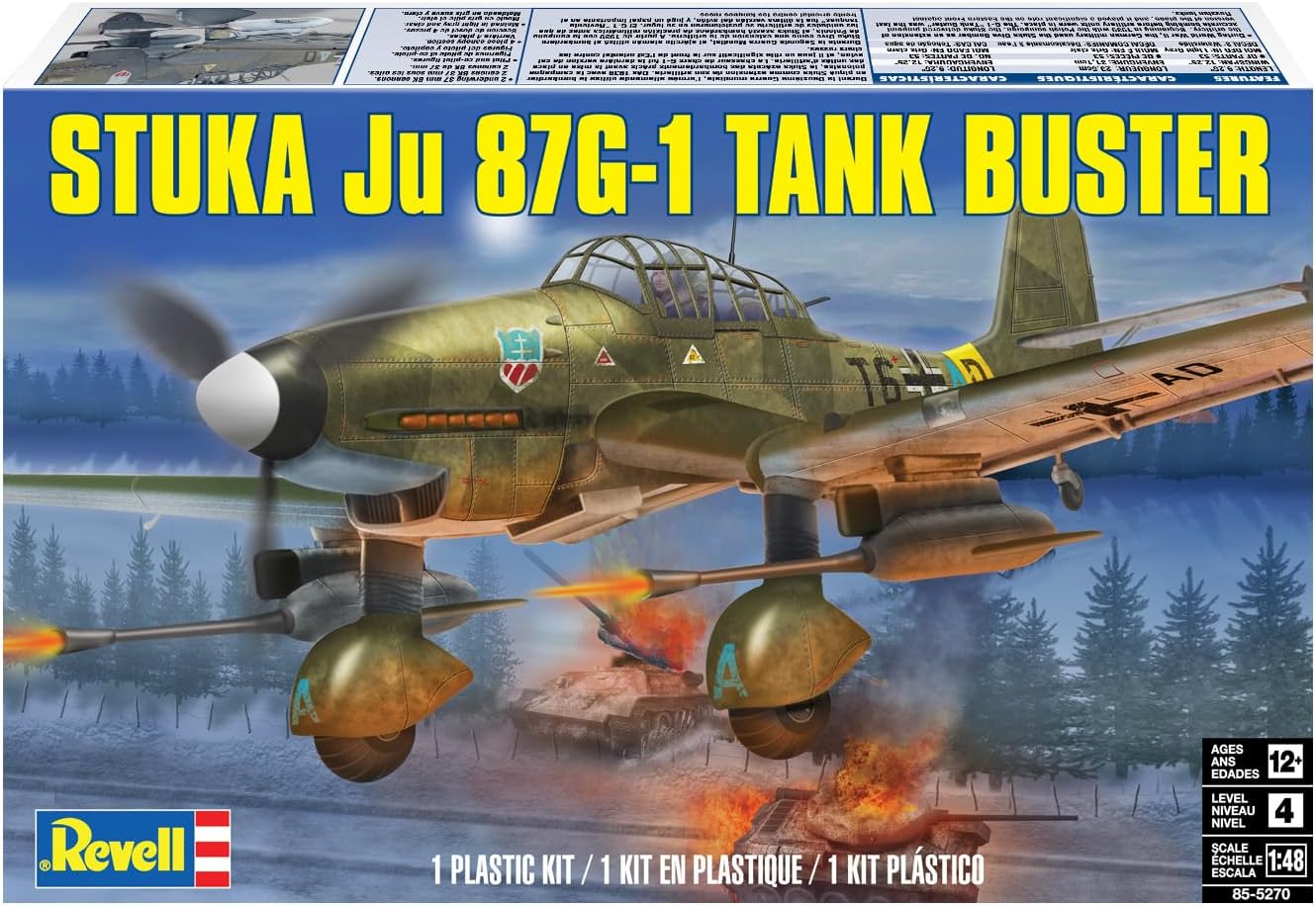 Revell 85-5270 Stuka Ju 87G-1 Tank Buster 1/48 Scale Model Kit