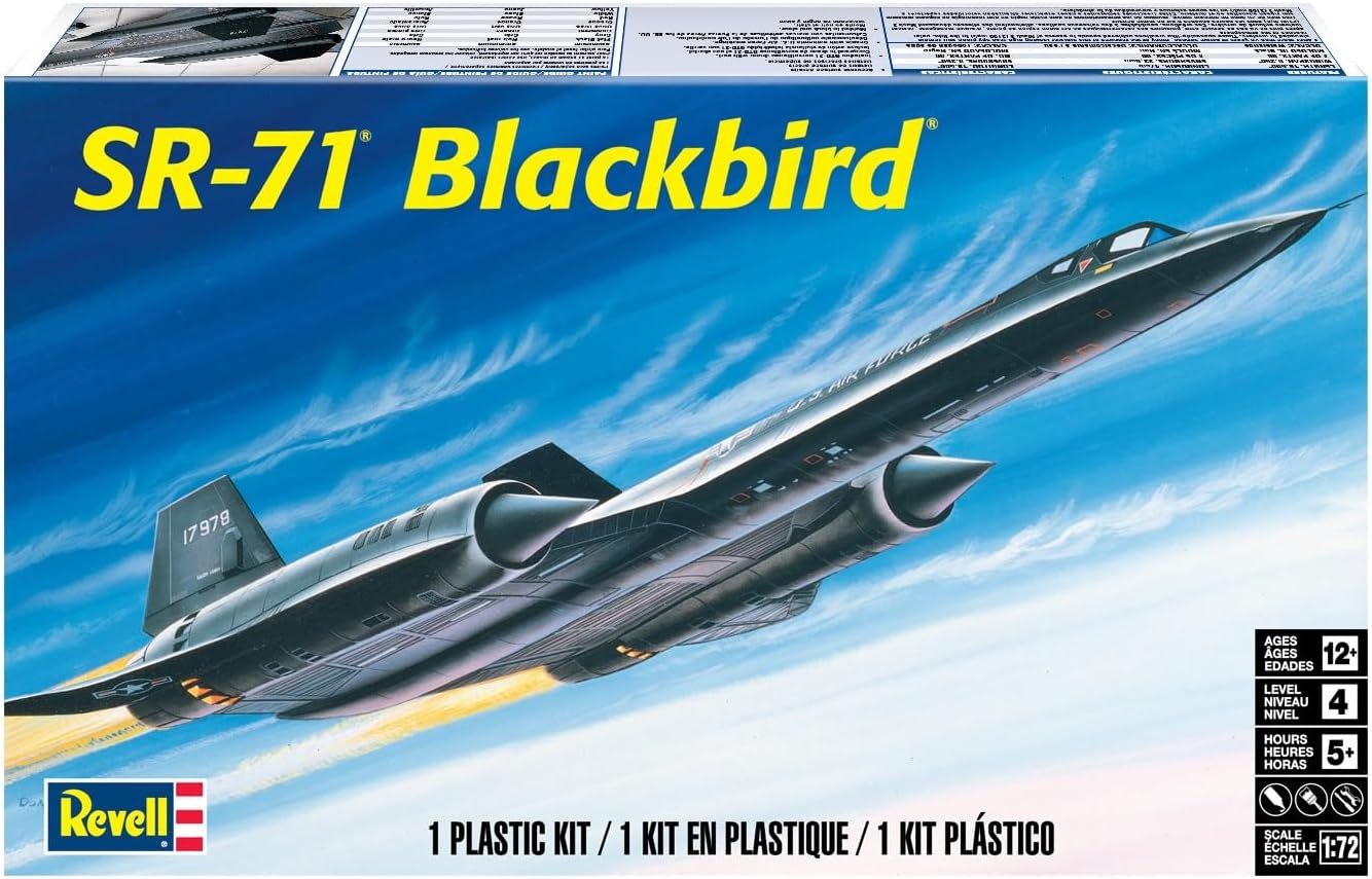 Revell 85-5810 Lockheed SR-71A Blackbird 1/72 Scale Model Kit