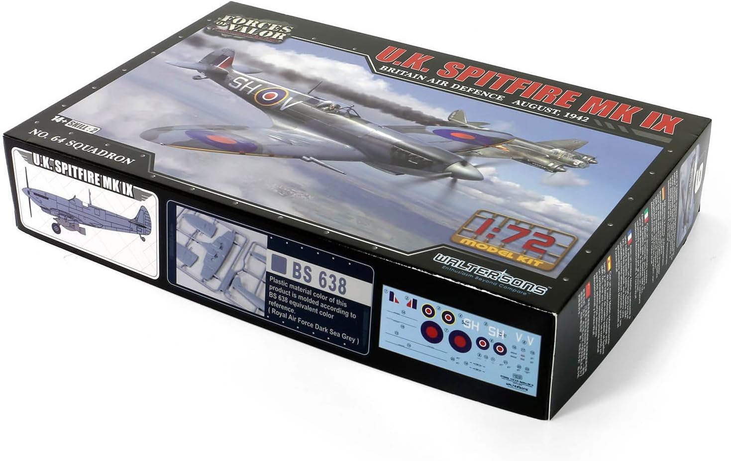 Forces of Valor 873009A Supermarine Spitfire MK. IX 1/72 Scale Model Kit