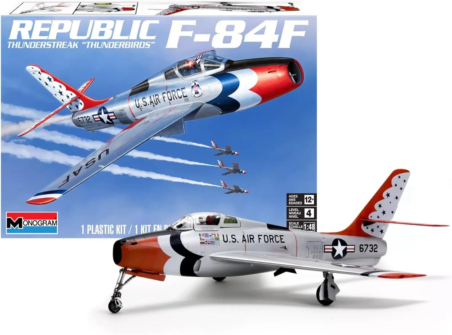 Revell 85-5996 F-84F Thunderstreak ‘Thunderbirds’ 1/48 Scale Model Kit
