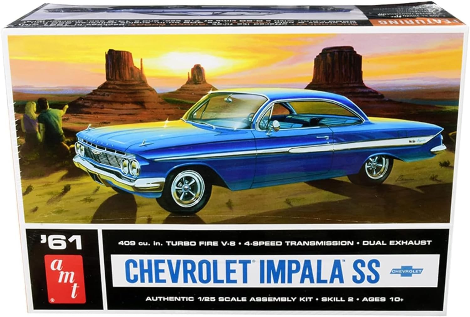 AMT 1013 1961 Chevy Impala SS 1/25 Scale Model Kit