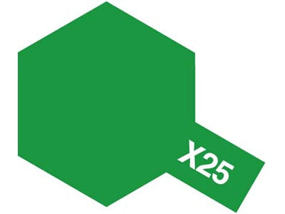Tamiya 81025 X-25 Gloss Clear Green Acrylic 23ml