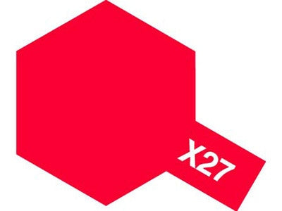 Tamiya 81027 X-27 Gloss Clear Red Acrylic 23ml