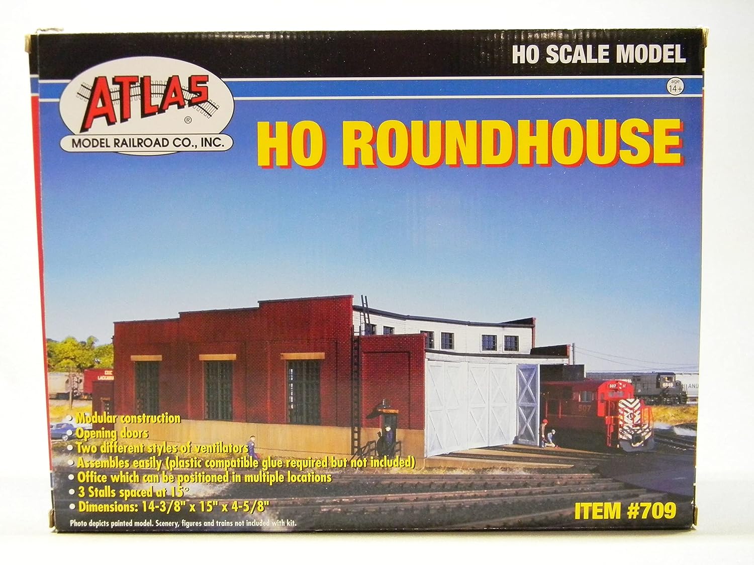 Atlas 709 HO 3 Stall Roundhouse
