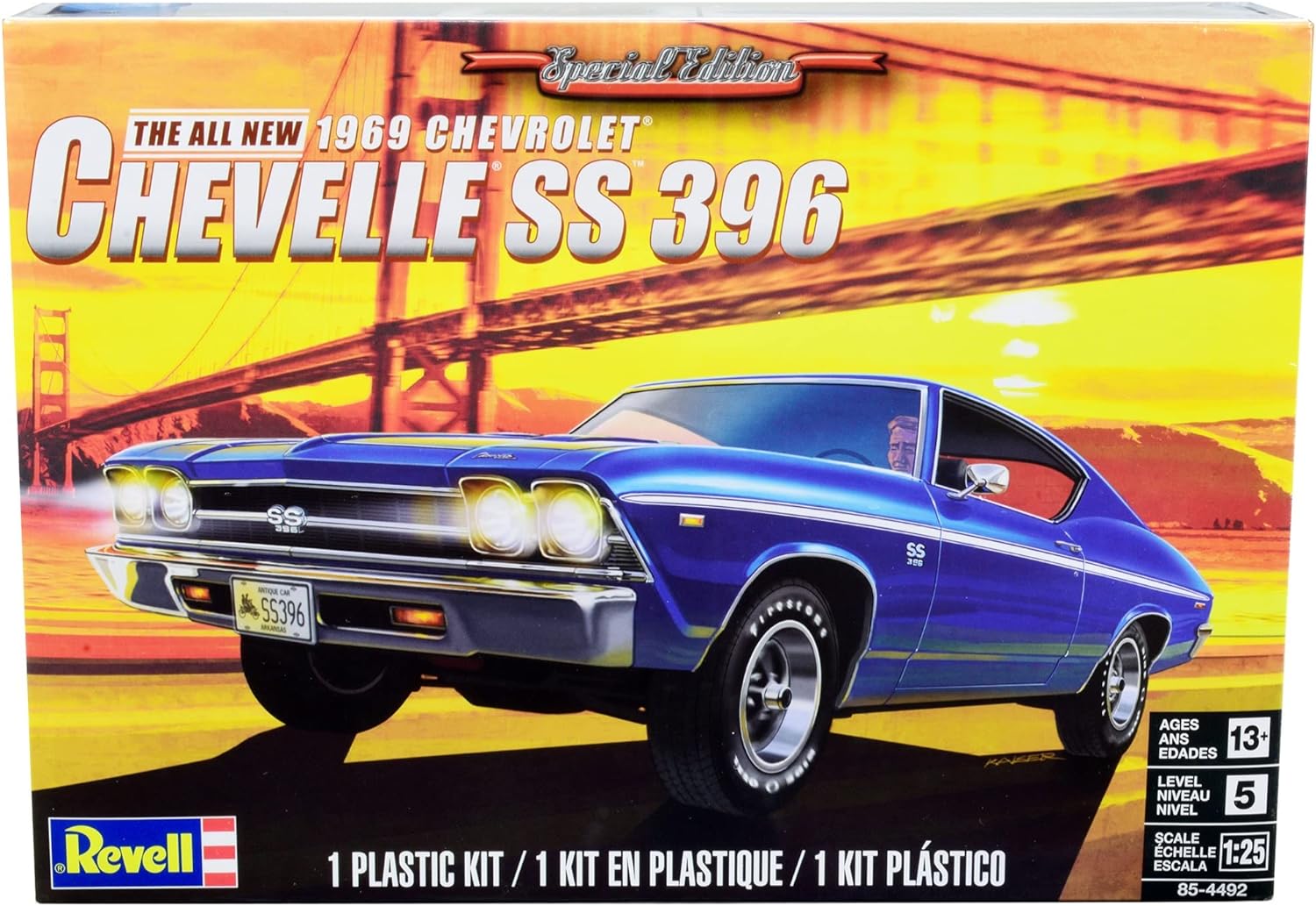 Revell 85-4492 1969 Chevelle SS 396 1/25 Scale Model Kit