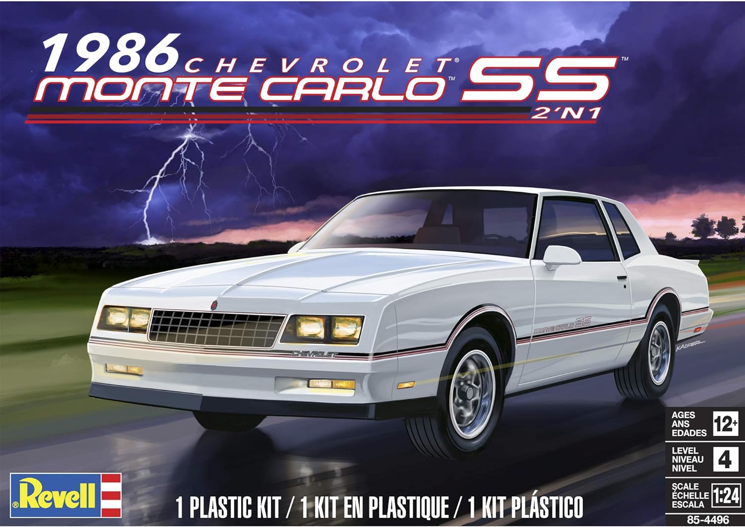 Revell 85-4496 1986 Monte Carlo SS 2’N1 1/25 Scale Model Kit