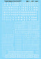 Microscale 90001 HO Scale Railroad Roman White Alphabets Decal Sheet