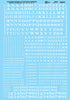 Microscale 90001 HO Scale Railroad Roman White Alphabets Decal Sheet